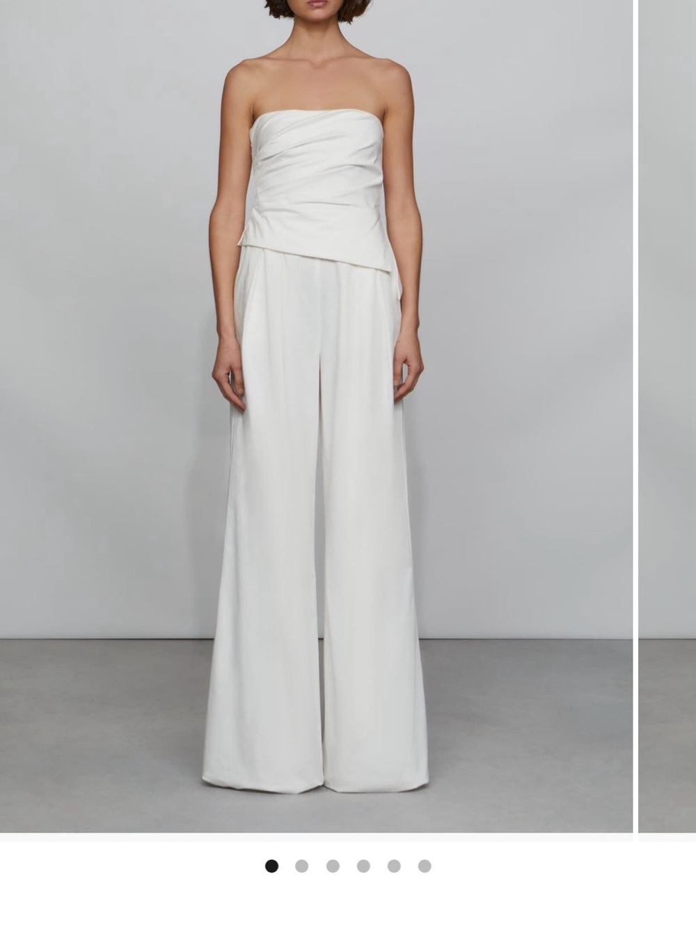 Et Ochs Strapless Wide-Leg Jumpsuit in White. Brand new!